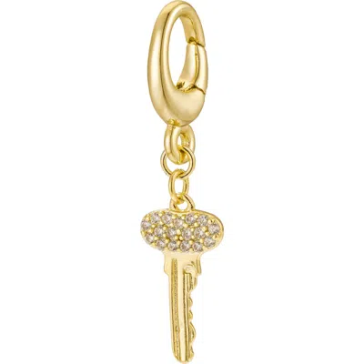 Untamed Petals Key Charm In Gold