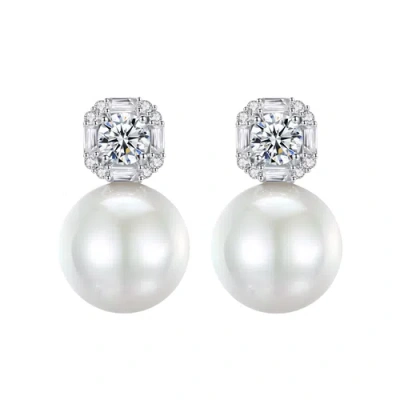 Untamed Petals Kit Pearl And Crystal Earrings In Green