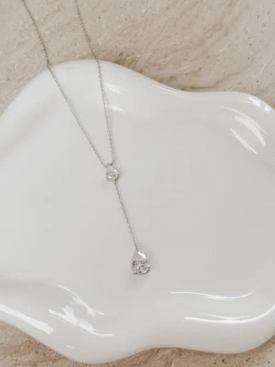 Untamed Petals Lane Crystal Pendant In Silver