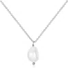 Untamed Petals Lexi Freshwater Pearl Pendant In Silver