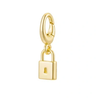 Untamed Petals Lock Charm In Burgundy
