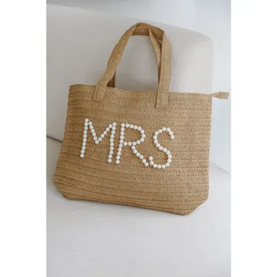 Untamed Petals Mrs Pearl Tote In Brown