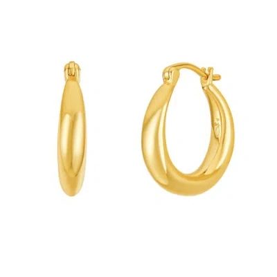 Untamed Petals Nadia Classic Gold Hoops