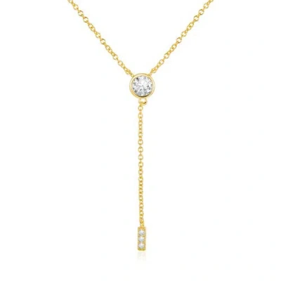 Untamed Petals Pilar Crystal Drop Pendant In Gold