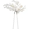 Untamed Petals Poetry Freshwater Pearl Hair Pin In White