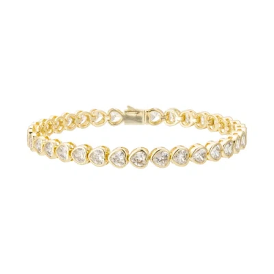 Untamed Petals Romy Crystal Bracelet In Gold