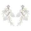 Untamed Petals Ryann Freshwater Pearl Drop Earrings In Metallic