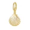 Untamed Petals Shell Charm In Gold