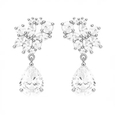 Untamed Petals Starlight Drop Earrings In Metallic