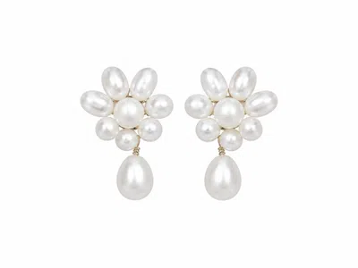Untamed Petals Sweet Pea Earrings In Multi