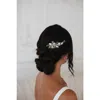 Untamed Petals Talin Crystal Comb In Metallic