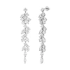 Untamed Petals Trixie Crystal Drop Earrings In Metallic