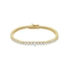 Untamed Petals Vanderbilt Crystal Bracelet In Gold