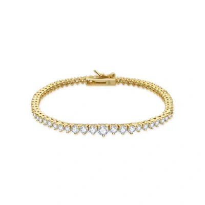 Untamed Petals Vanderbilt Crystal Bracelet In Gold
