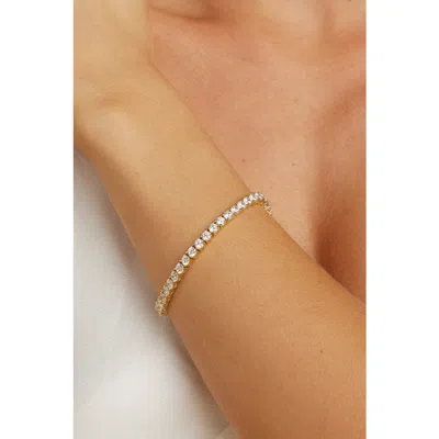 Untamed Petals Zoe Tennis Bracelet In Gold
