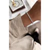 Untamed Petals Zoe Tennis Bracelet In Neutral