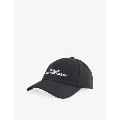 Until Further Notice Womens Black Family Disappointment Cotton-twill Baseball Cap