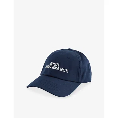 Until Further Notice Womens Navy High Maintainance Embroidered Cotton Cap
