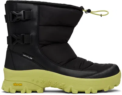 Untitlab ブラック＆グリーン Un Sakura ブーツ In Multi