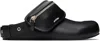 Untitlab Black Bag Belts Clogs In Black