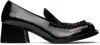 Untitlab Black Block Loafers In Nero