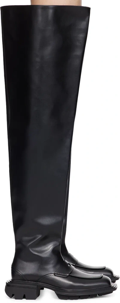 Untitlab Black Reel Derbies Fisherman Boots