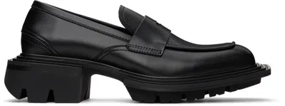 Untitlab Black Reel Loafers
