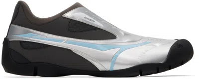 Untitlab Silver & Brown Swift Trek Sneakers In Multi