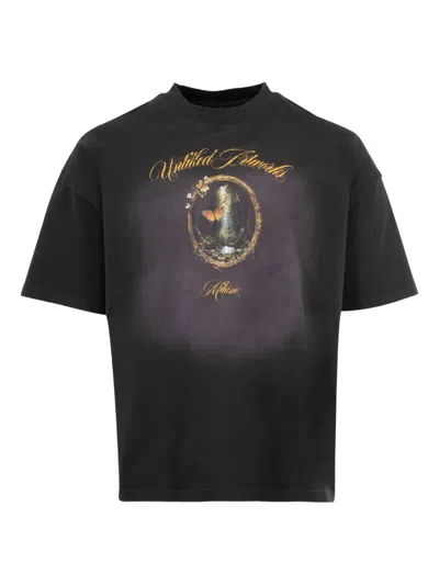 Untitled Artworks Butterfly-print T-shirt In Black