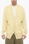 Untitled Artworks Distressed Cotton Maxi Cardigan