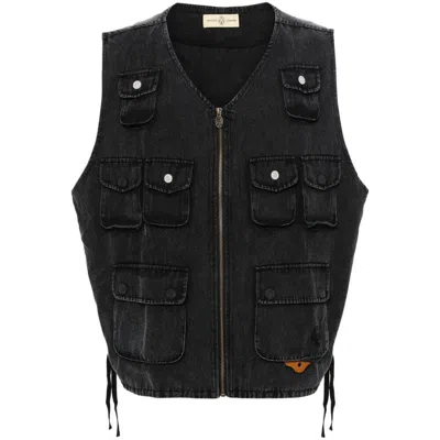 Untitled Artworks Outwear Waistcoats In Black