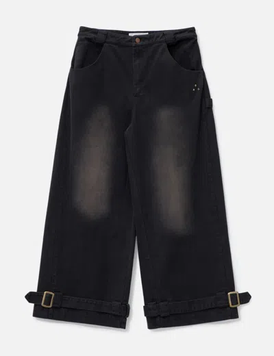 Untitled Artworks Tobi Dirty Washed Jeans In Black