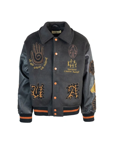 Untitled Artworks Varsity College Black With Embroideries