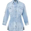 Untourage The Label Women's Blue Si Si Shacket In Blue