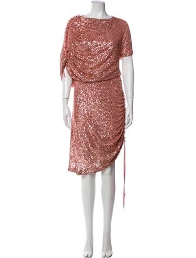 Pre-owned Unttld Bateau Neckline Knee-length Dress