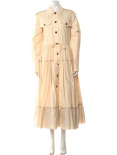 Pre-owned Unttld Long Dress In Neutral