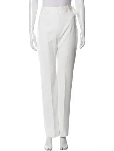 Pre-owned Unttld Straight Leg Pants In White