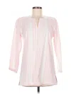 Untuckit 3/4 Sleeve Blouse In Pink