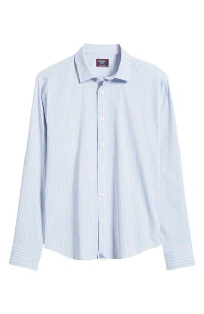 Untuckit Benson Check Performance Button-up Shirt In Pink