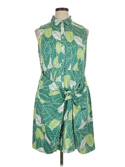 Pre-owned Untuckit Casual Dress In Green