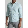 Untuckit Clark Plaid Slub Wrinkle Free Cotton Button-up Shirt In Light Green