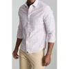 Untuckit Clark Plaid Slub Wrinkle Free Cotton Button-up Shirt In Light Pink