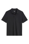Untuckit Damaschino Wrinkle Free Polo In Black