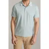 Untuckit Day Tipped Cotton Blend Piqué Performance Polo In Blue