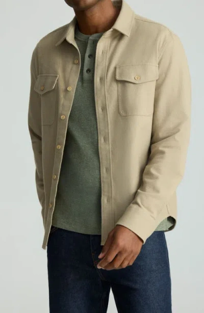 Untuckit Demarin Cotton Overshirt In Green