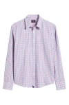 Untuckit Dolcetto Plaid Wrinkle Free Cotton Button-up Shirt In Pink