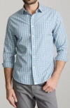 Untuckit Fairchild Plaid Wrinkle Free Cotton Button-up Shirt In Green