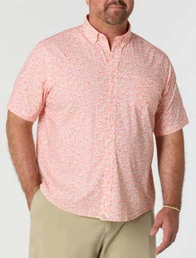Untuckit Fit By Dxl Big & Tall Celliman Floral Sport Shirt In Pink