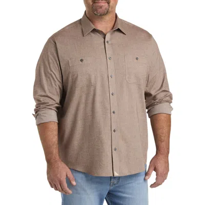 Untuckit Fit By Dxl Hemsworth Sport Shirt In Brown