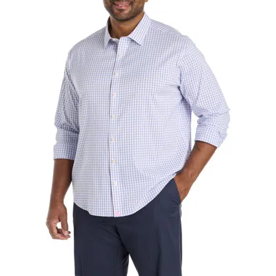 Untuckit Fit By Dxl Big & Tall Orsini Performance Sport Shirt In Blue